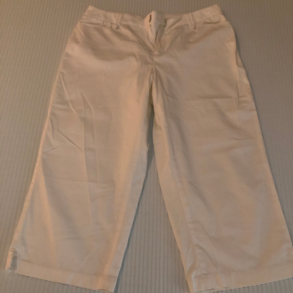 Coldwater Creek White Capri